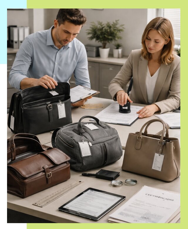 Сертификация сумок в Балахне от 7836 руб. | Алешин-Блх