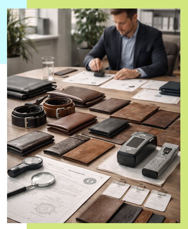 Сертификация кожаных изделий в Балахне от 12538 р. | Алешин-Блх