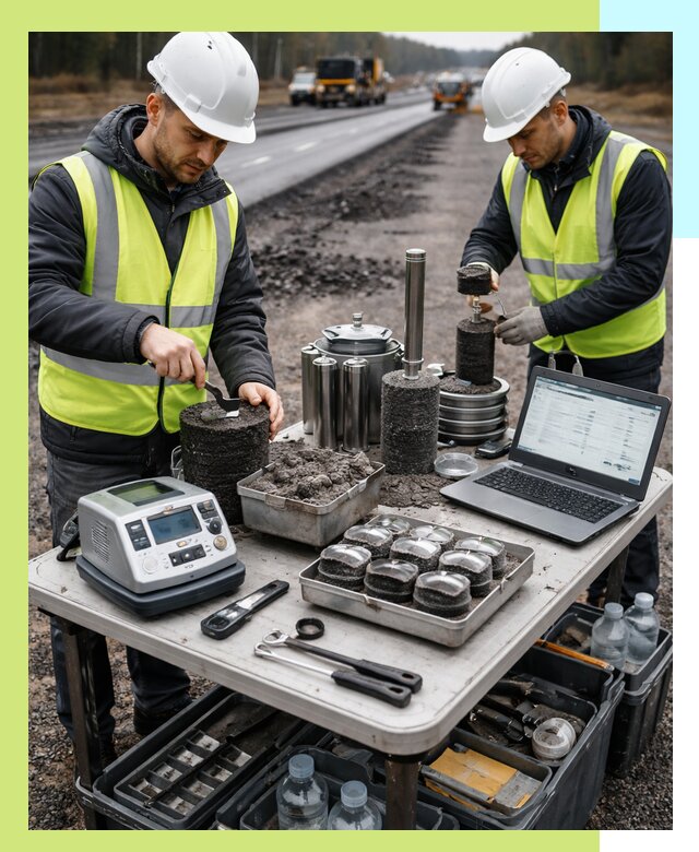 Сертификация асфальта: испытания и подтверждение в Балахне