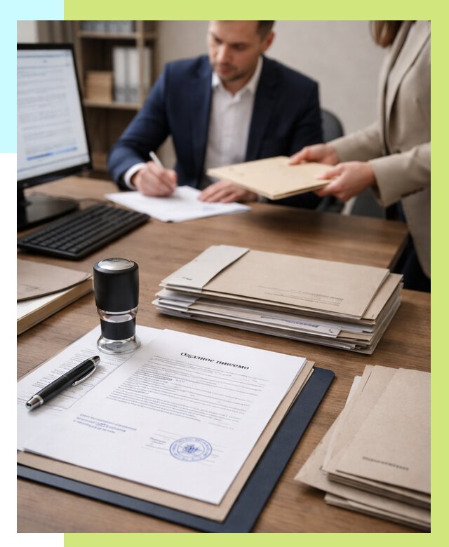 Отказное письмо для таможни в Балахне от 3134 р, Алешин-Блх