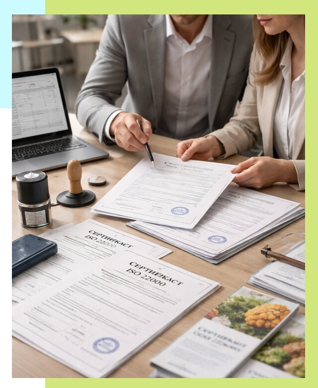 Сертификат ISO 22000 в Балахне от 41792 р. под ключ | Алешин-Блх