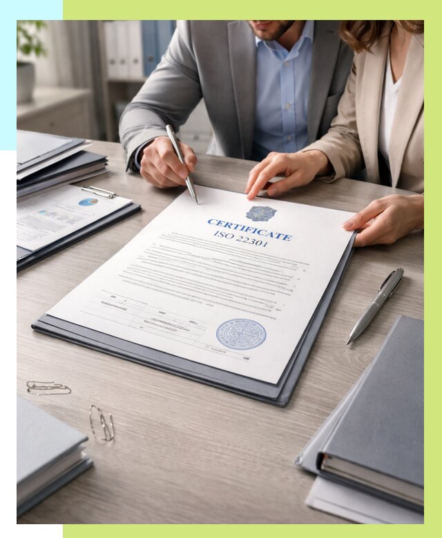 Сертификат ISO 22301 в Балахне от 47016 р. | Алешин-Блх срочно