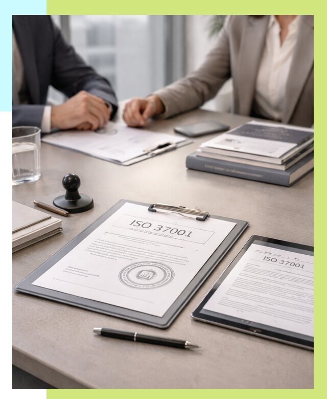 Сертификат ISO 37001 в Балахне оформить от 125376 р. Алешин-Блх